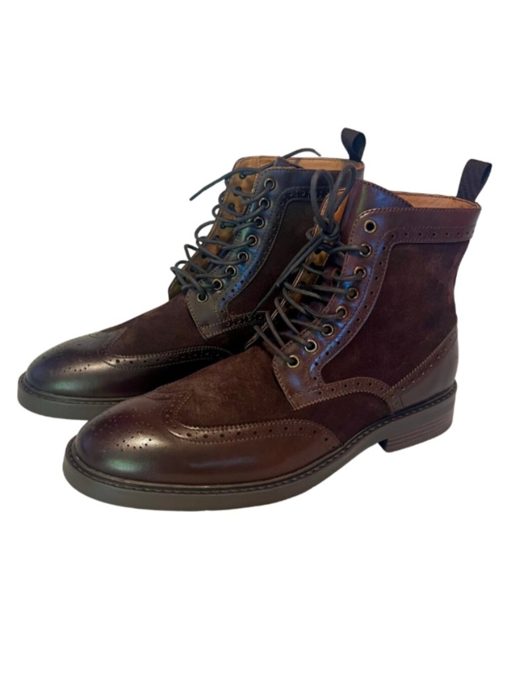 Bar III Men's Dabneyy Leather Wingtip Boots Sz 12M